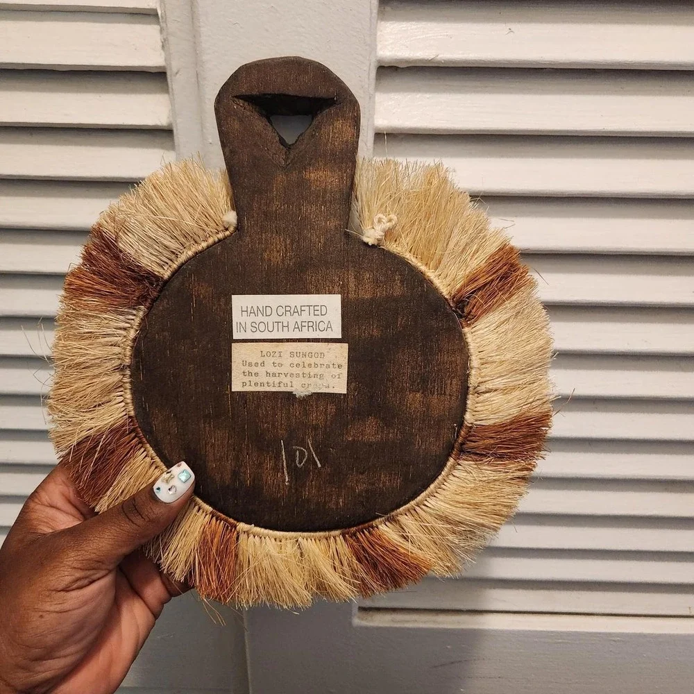 Handcrafted South African Lozi‎ Sungod wall decor
